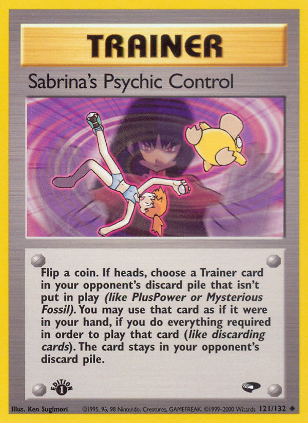 Sabrina's Psychic Control (121/132) [Gym Challenge 1st Edition] | Arkham Games and Comics