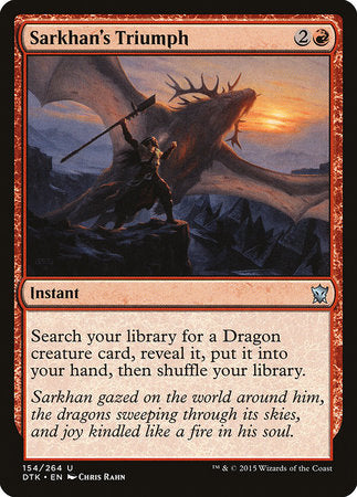 Sarkhan's Triumph [Dragons of Tarkir] | Arkham Games and Comics