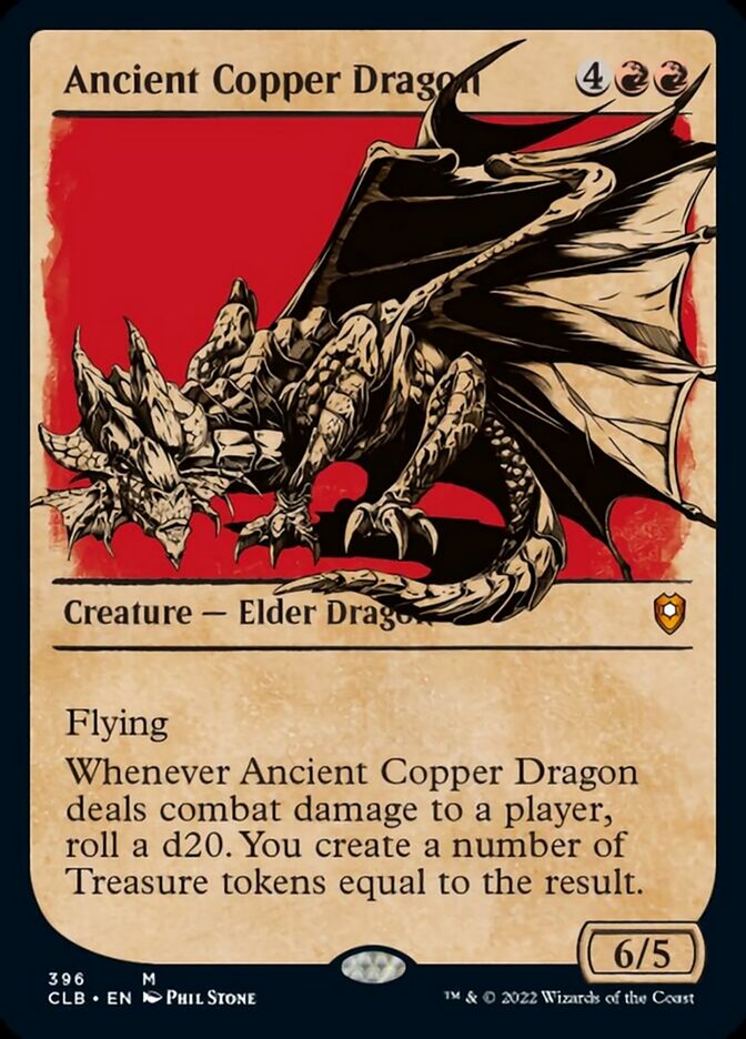 Ancient Copper Dragon (Showcase) [Commander Legends: Battle for Baldur's Gate] | Arkham Games and Comics
