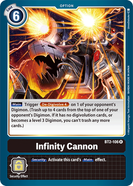 Infinity Cannon [BT2-106] [Release Special Booster Ver.1.0] | Arkham Games and Comics