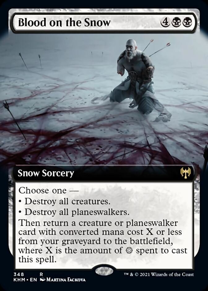 Blood on the Snow (Extended Art) [Kaldheim] | Arkham Games and Comics