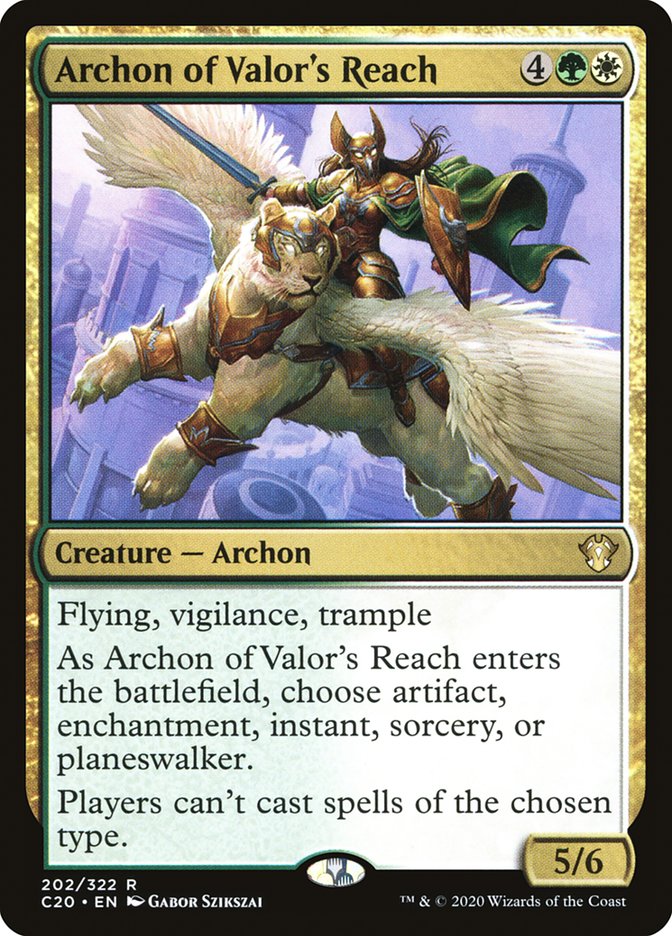 Archon of Valor's Reach [Commander 2020] | Arkham Games and Comics