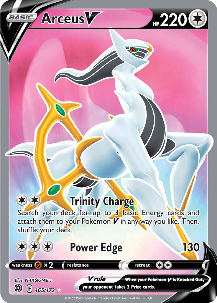 Arceus V (165/172) [Sword & Shield: Brilliant Stars] | Arkham Games and Comics