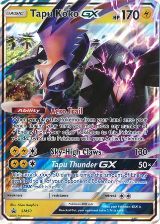 Tapu Koko GX (SM50) (Jumbo Card) [Sun & Moon: Black Star Promos] | Arkham Games and Comics