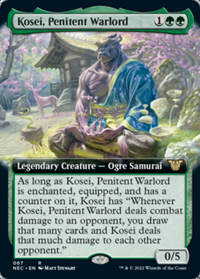 Kosei, Penitent Warlord (Extended) [Kamigawa: Neon Dynasty Commander] | Arkham Games and Comics