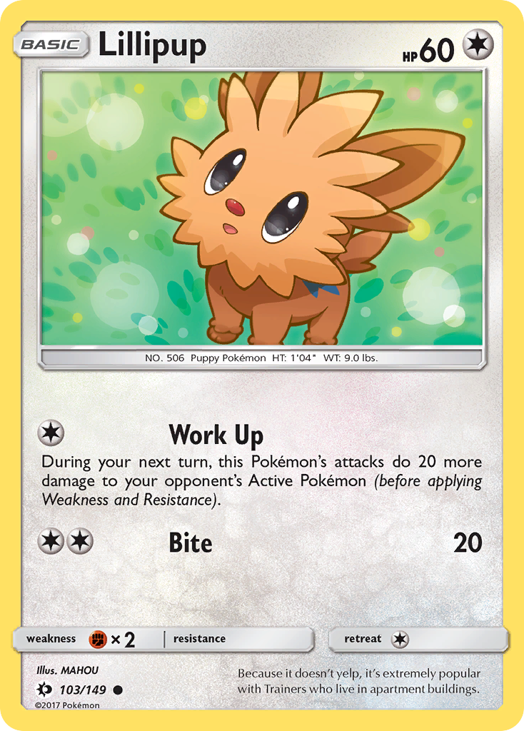 Lillipup (103/149) [Sun & Moon: Base Set] | Arkham Games and Comics