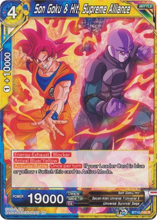 Son Goku & Hit, Supreme Alliance (BT10-145) [Rise of the Unison Warrior 2nd Edition] | Arkham Games and Comics