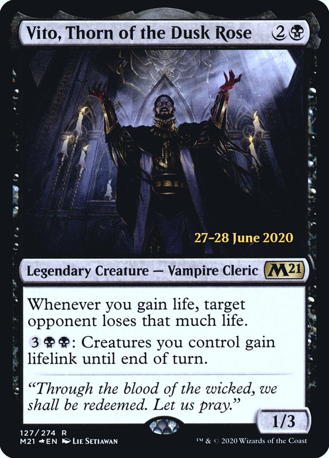 Vito, Thorn of the Dusk Rose  [Core Set 2021 Prerelease Promos] | Arkham Games and Comics