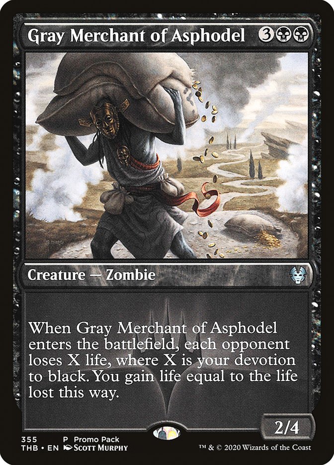 Gray Merchant of Asphodel (Promo Pack) [Theros Beyond Death Promos] | Arkham Games and Comics