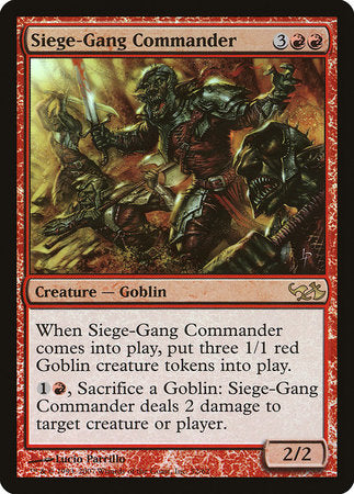 Siege-Gang Commander [Duel Decks: Elves vs. Goblins] | Arkham Games and Comics