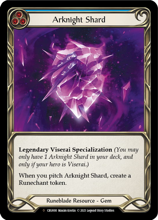 Arknight Shard [U-CRU000] (Crucible of War Unlimited)  Unlimited Rainbow Foil | Arkham Games and Comics