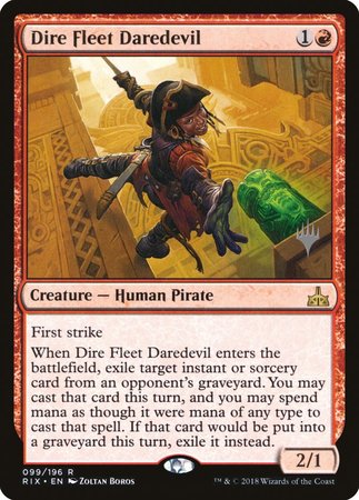 Dire Fleet Daredevil [Rivals of Ixalan Promos] | Arkham Games and Comics