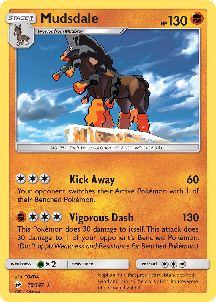 Mudsdale (78/147) [Sun & Moon: Burning Shadows] | Arkham Games and Comics