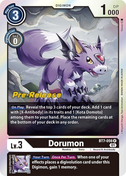 Dorumon [BT7-056] [Next Adventure Pre-Release Cards] | Arkham Games and Comics