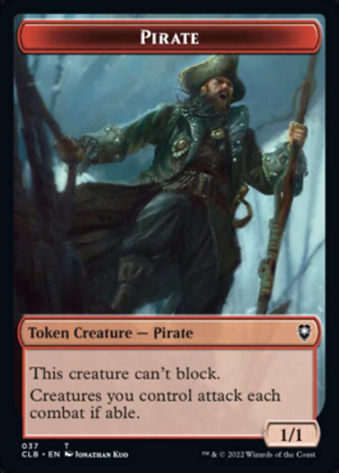 Pirate // Goblin Double-sided Token [Commander Legends: Battle for Baldur's Gate Tokens] | Arkham Games and Comics