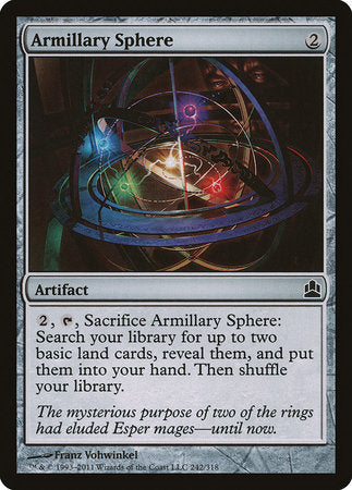 Armillary Sphere [Commander 2011] | Arkham Games and Comics