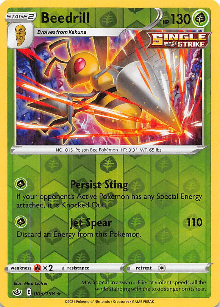 Beedrill (003/198) [Sword & Shield: Chilling Reign] | Arkham Games and Comics
