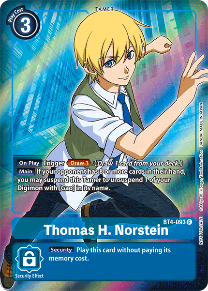 Thomas H. Norstein [BT4-093] (Buy-A-Box Promo) [Great Legend Promos] | Arkham Games and Comics