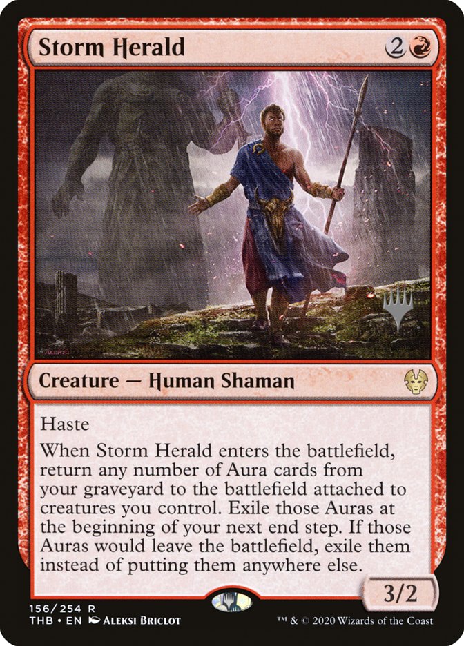 Storm Herald (Promo Pack) [Theros Beyond Death Promos] | Arkham Games and Comics