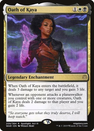 Oath of Kaya [War of the Spark] | Arkham Games and Comics