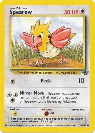 Spearow (62/64) [Jungle Unlimited] | Arkham Games and Comics