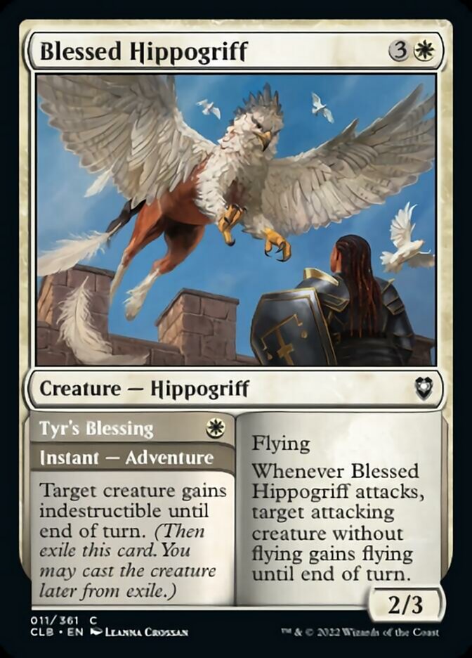 Blessed Hippogriff // Tyr's Blessing [Commander Legends: Battle for Baldur's Gate] | Arkham Games and Comics