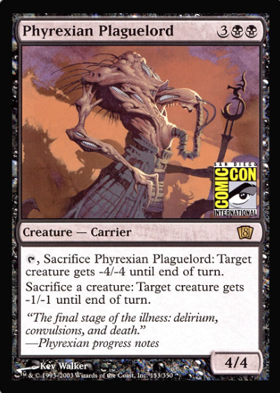 Phyrexian Plaguelord (San Diego Comic Con Oversized) [Oversize Cards] | Arkham Games and Comics