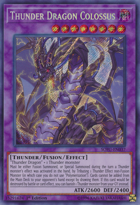 Thunder Dragon Colossus [SOFU-EN037] Secret Rare | Arkham Games and Comics