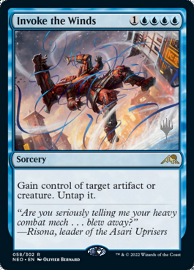 Invoke the Winds (Promo Pack) [Kamigawa: Neon Dynasty Promos] | Arkham Games and Comics