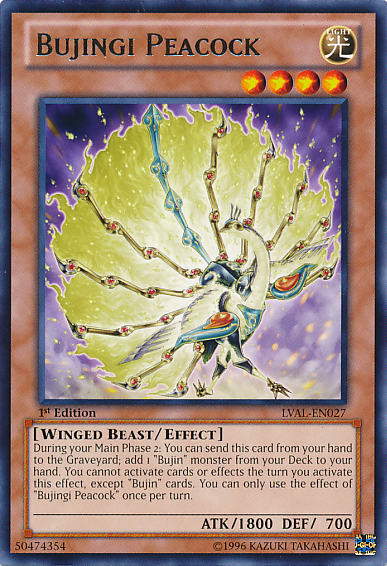 Bujingi Peacock [LVAL-EN027] Rare | Arkham Games and Comics