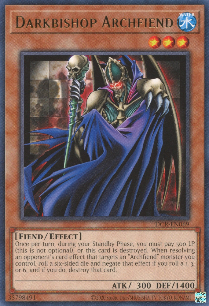 Darkbishop Archfiend [DCR-EN069] Rare | Arkham Games and Comics