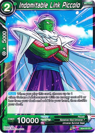 Indomitable Link Piccolo (Starter Deck - The Guardian of Namekians) [SD4-03] | Arkham Games and Comics