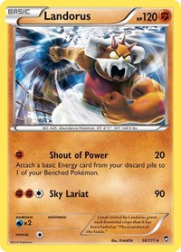 Landorus (58/111) (Theme Deck Exclusive) [XY: Furious Fists] | Arkham Games and Comics