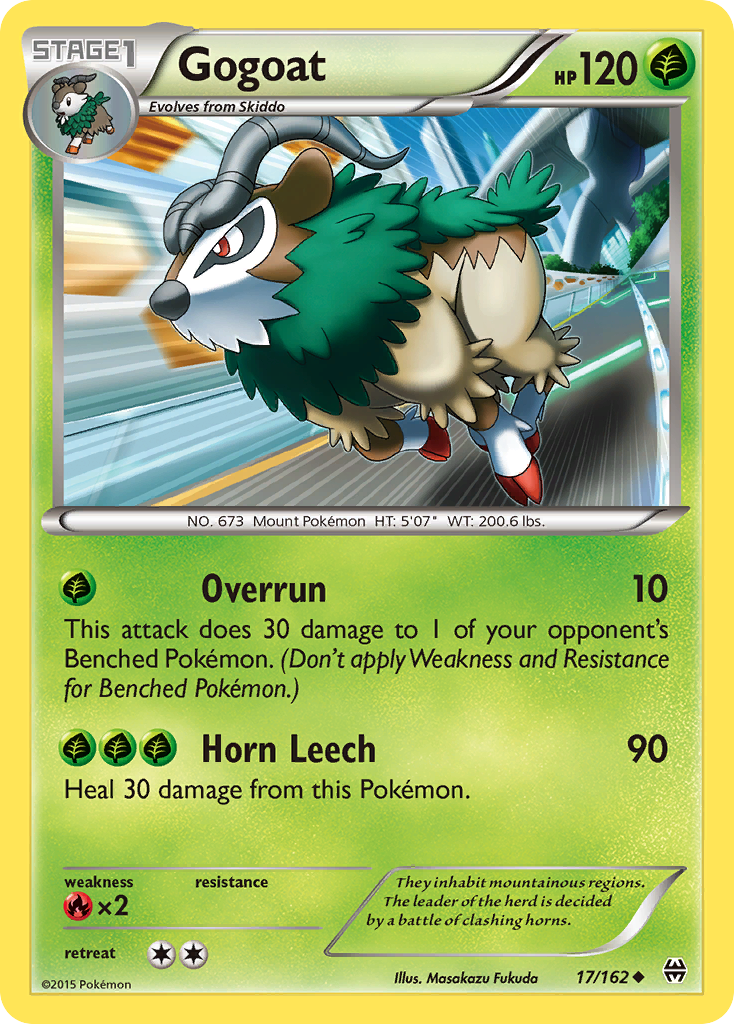 Gogoat (17/162) [XY: BREAKthrough] | Arkham Games and Comics