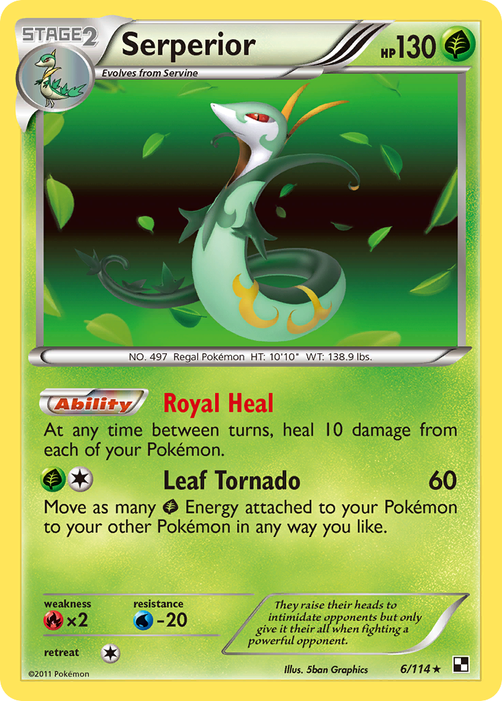 Serperior (6/114) [Black & White: Base Set] | Arkham Games and Comics