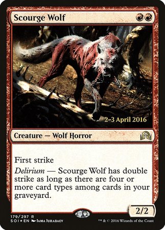 Scourge Wolf [Shadows over Innistrad Promos] | Arkham Games and Comics