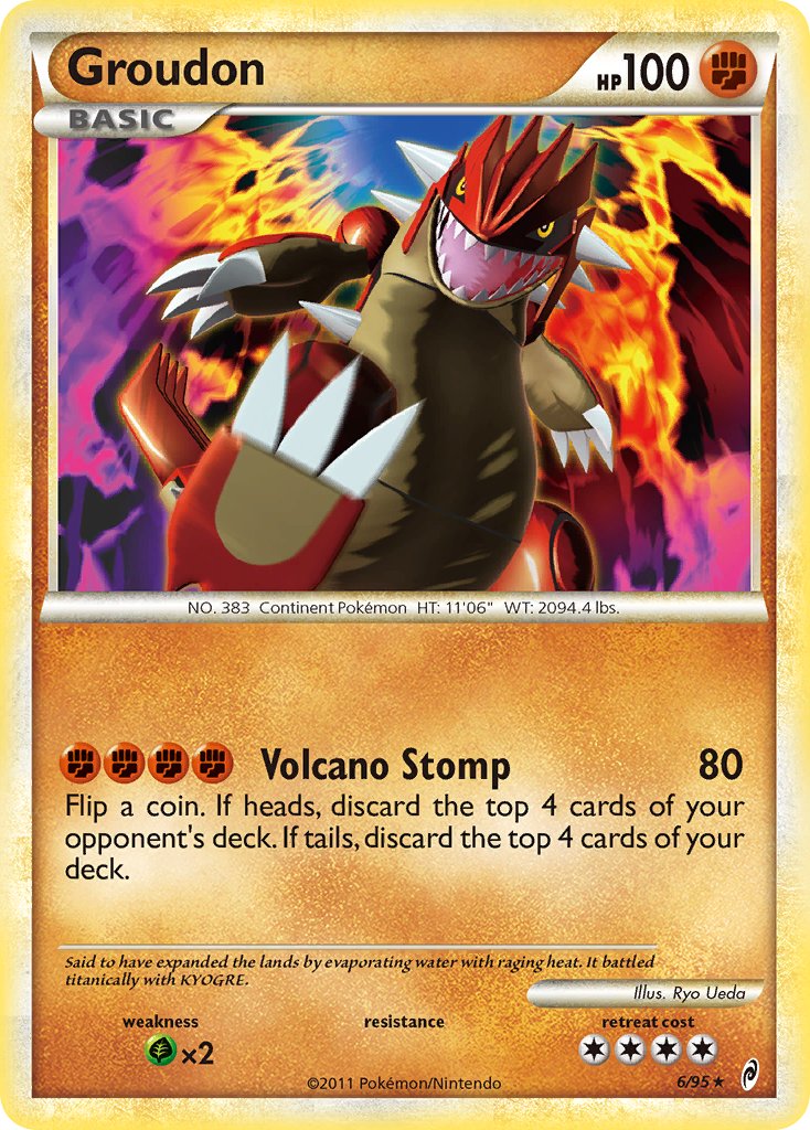 Groudon (6/95) (Theme Deck Exclusive) [HeartGold & SoulSilver: Call of Legends] | Arkham Games and Comics