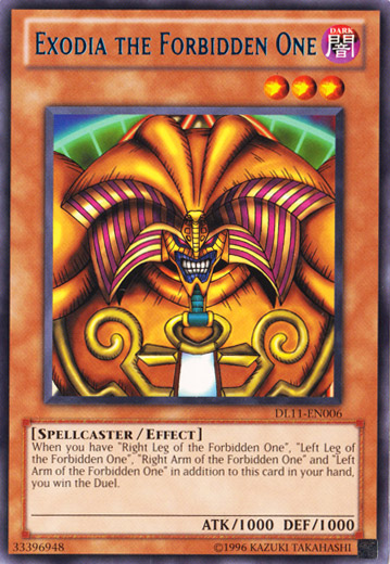 Exodia the Forbidden One (Blue) [DL11-EN006] Rare | Arkham Games and Comics