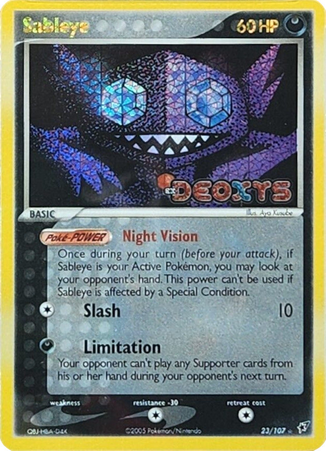 Sableye (23/107) (Stamped) [EX: Deoxys] | Arkham Games and Comics