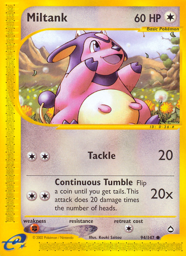 Miltank (94/147) [Aquapolis] | Arkham Games and Comics