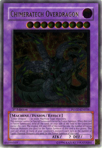 Chimeratech Overdragon [POTD-EN034] Ultimate Rare | Arkham Games and Comics