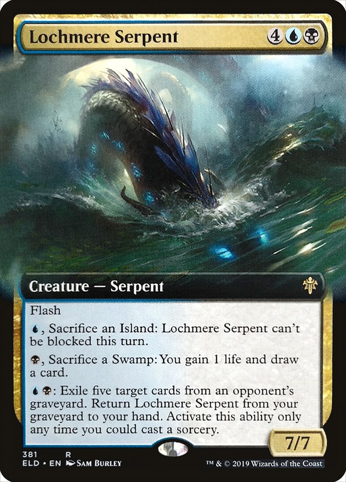 Lochmere Serpent (Extended Art) [Throne of Eldraine] | Arkham Games and Comics