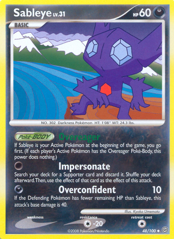 Sableye (48/100) [Diamond & Pearl: Stormfront] | Arkham Games and Comics