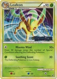 Leafeon (17/90) (Prerelease Promo) [Staff] [Nintendo: Black Star Promos] | Arkham Games and Comics