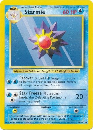 Starmie (64/102) [Base Set Unlimited] | Arkham Games and Comics
