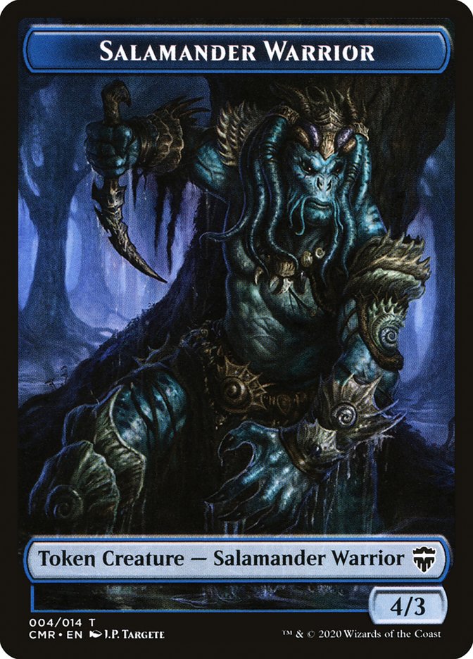 Salamander Warrior Token [Commander Legends Tokens] | Arkham Games and Comics