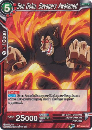 Son Goku, Savagery Awakened (BT10-006) [Rise of the Unison Warrior 2nd Edition] | Arkham Games and Comics