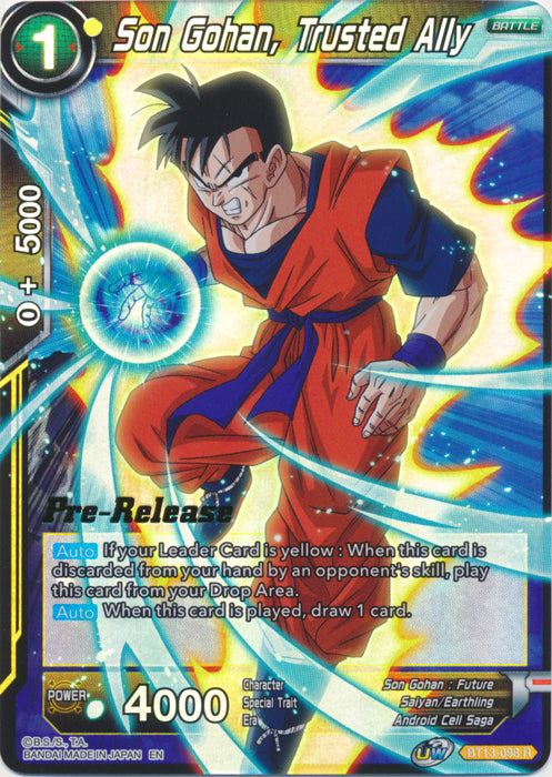 Son Gohan, Trusted Ally (BT13-098) [Supreme Rivalry Prerelease Promos] | Arkham Games and Comics