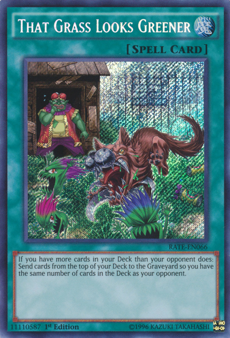 That Grass Looks Greener [RATE-EN066] Secret Rare | Arkham Games and Comics