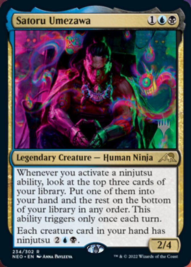 Satoru Umezawa (Promo Pack) [Kamigawa: Neon Dynasty Promos] | Arkham Games and Comics